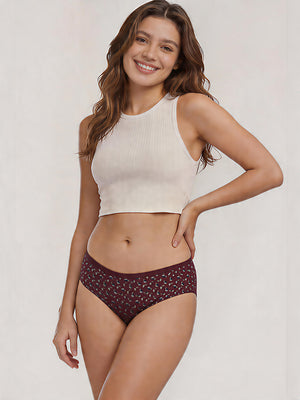 Kalyani 58007 Super Comfy Cotton Low Waist Panties (Briefs) for Women | Pack of 6