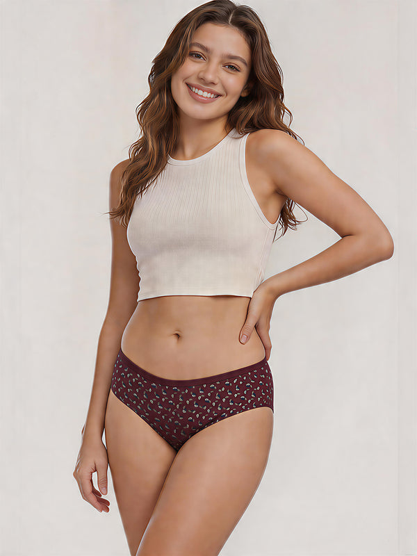 Kalyani 58007 Super Comfy Cotton Low Waist Panties (Briefs) for Women | Pack of 6