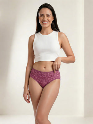 Kalyani 11039 Women Cotton Low Waist Printed Panties (Briefs) | Pack of 6