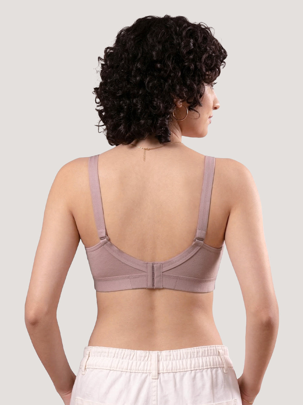 Kalyani Ashley Double Layered Seamless Cups Full Coverage Cotton Lycra Bra | Pack of 2 |FAWN FAWN