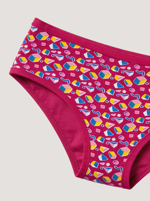 Kalyani 69006 High Coverage Premium Cotton Lycra Fabric Hipster Style Printed Panties for Women | Pack of 6 | Colors and Prints may vary