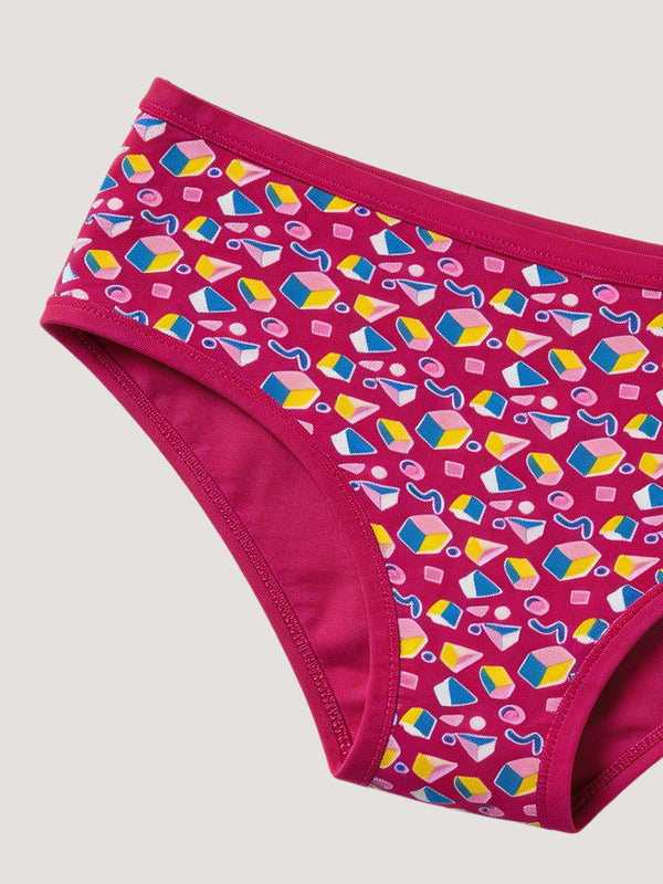 Kalyani 69006 High Coverage Premium Cotton Lycra Fabric Hipster Style Printed Panties for Women | Pack of 6 | Colors and Prints may vary