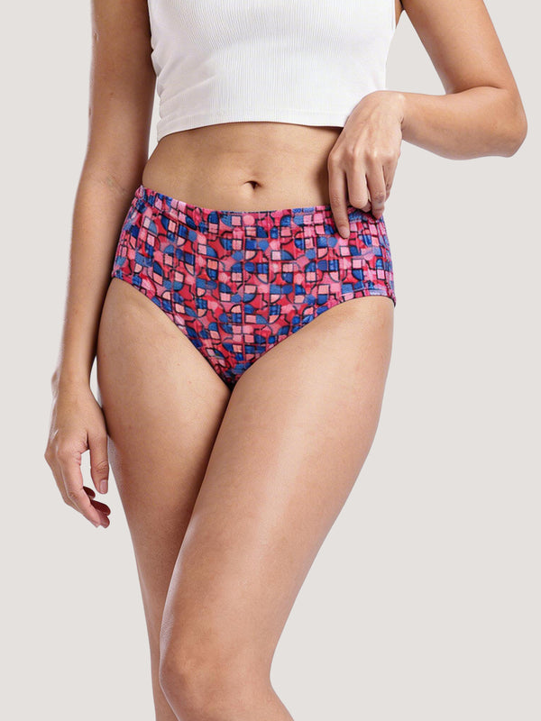 Kalyani 8545 Soft & Breathable Cotton Printed Ladies Underwear | Hipster Style | Pack of 6 | Colors and Prints may vary