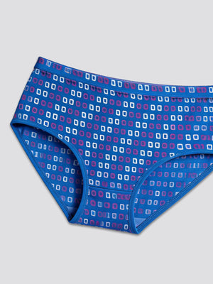 Kalyani 9535 Women's Full Coverage Grip Mid Waist Printed Hipster Panties | Pack of 6 | Colors and Prints may vary