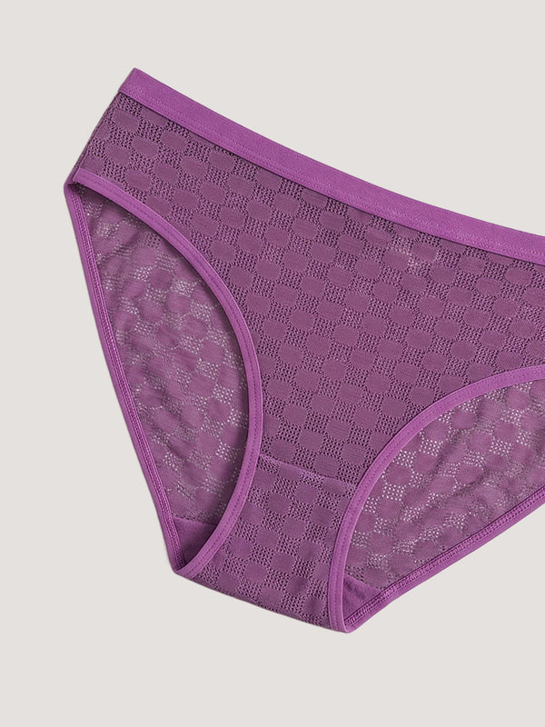 Kalyani 3529 Medium Coverage Cotton Lycra Fabric Mid Waist Printed Hipster Panties for Women | Pack of 6 | Colors and Prints may vary