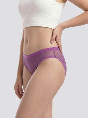 Kalyani 3529 Medium Coverage Cotton Lycra Fabric Mid Waist Printed Hipster Panties for Women | Pack of 6 | Colors and Prints may vary