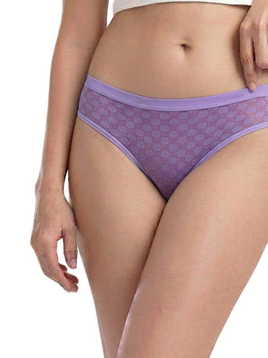 Kalyani 3529 Medium Coverage Cotton Lycra Fabric Mid Waist Printed Hipster Panties for Women | Pack of 6 | Colors and Prints may vary
