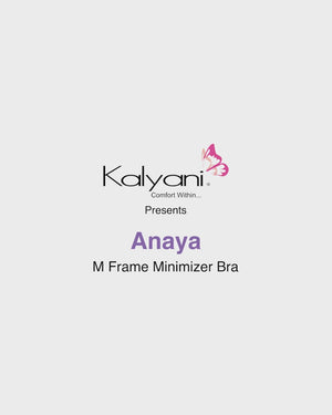 Anaya Full Coverage M Frame Minimizer Bra | Pack of 2-WHITE  BLACK