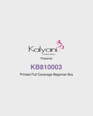 KB710003 Non Padded Printed Beginner Bra/Yoga Bra/Training Bra | Pack of 3-ASSORTED