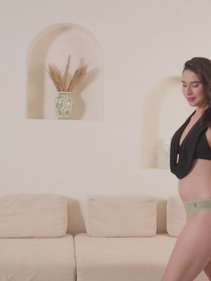 Reeva Low Waist Bikini Panties for Women | Pack of 3-NUDE OLIVE RUST