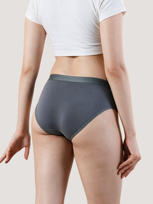 Sensa Mid-Rise Rich Cotton Hipster Panties for Women-ASH ONION BURGUNDY