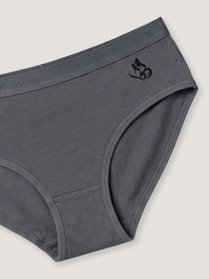 Sensa Mid-Rise Rich Cotton Hipster Panties for Women-ORANGE RUST DARK VIOLET ASH