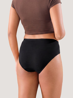 Snow Women's Modal Fabric Everyday Hipster Panties | Pack of 3-NUDE BLACK BURGUNDY