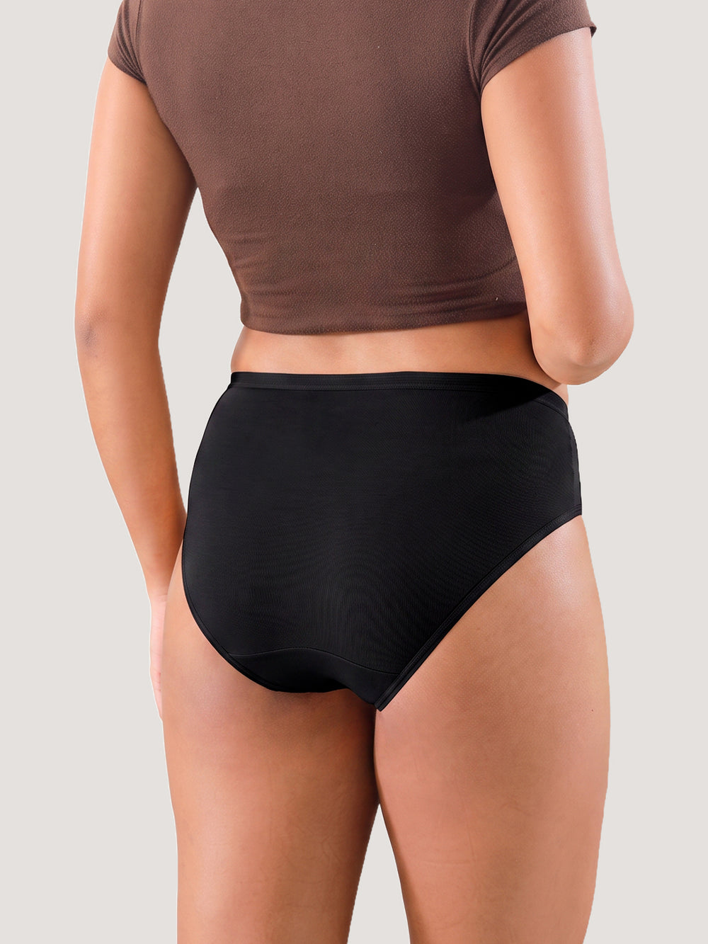 Snow Women's Modal Fabric Everyday Hipster Panties | Pack of 3-BLACK BLACK BLACK