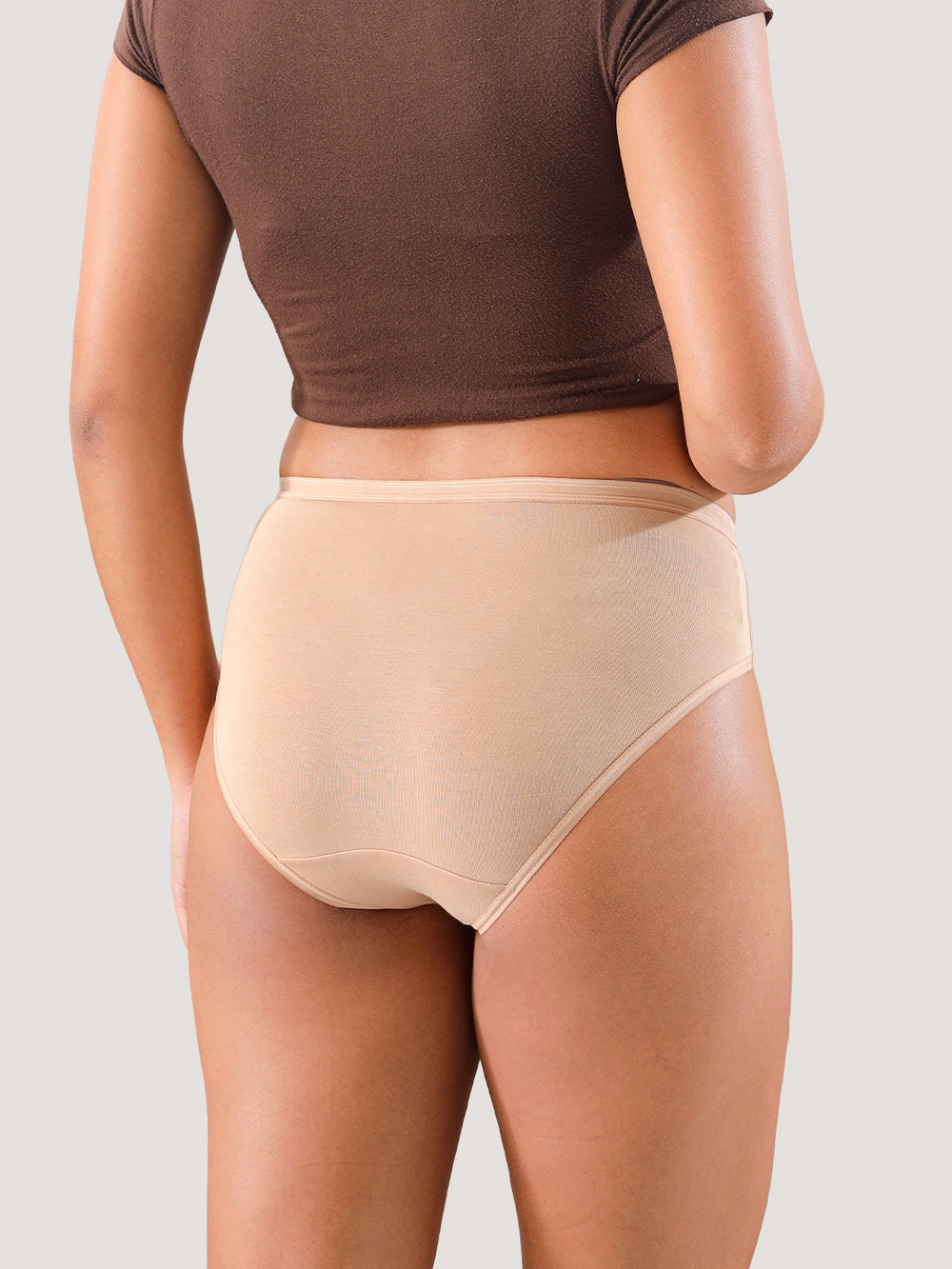 Snow Women's Modal Fabric Everyday Hipster Panties | Pack of 3-NUDE NUDE NUDE