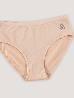 Snow Women's Modal Fabric Everyday Hipster Panties | Pack of 3-NUDE BLACK BURGUNDY