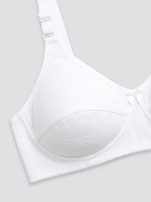 Pranika Non Padded Seamed Everyday Bra | Pack of 3-BLACK CAMEL WHITE