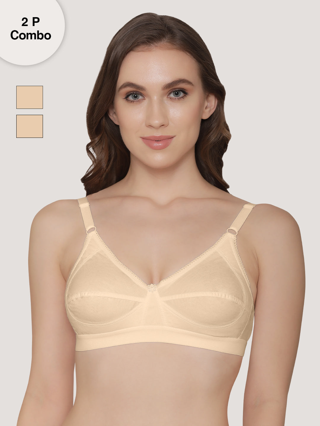 Buy online Set Of 2 Laced Regular Bra from lingerie for Women by Kala  Creations for ₹639 at 39% off